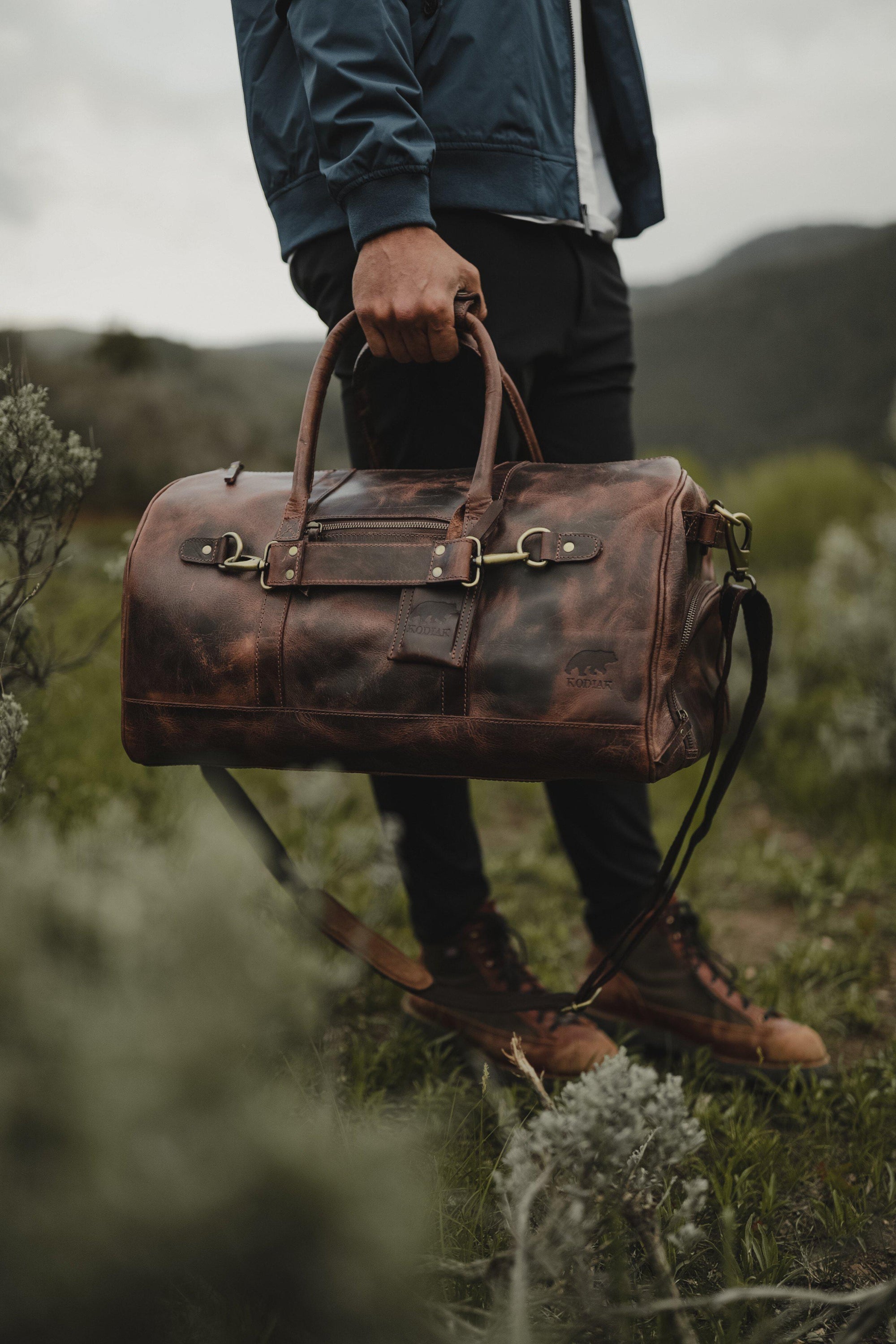 45L Denali Duffel Kodiak Leather
