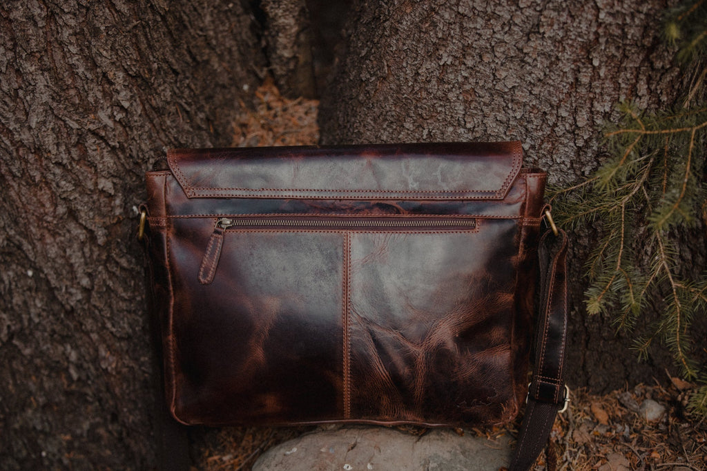 Buffalo Leather Messenger Kodiak Leather