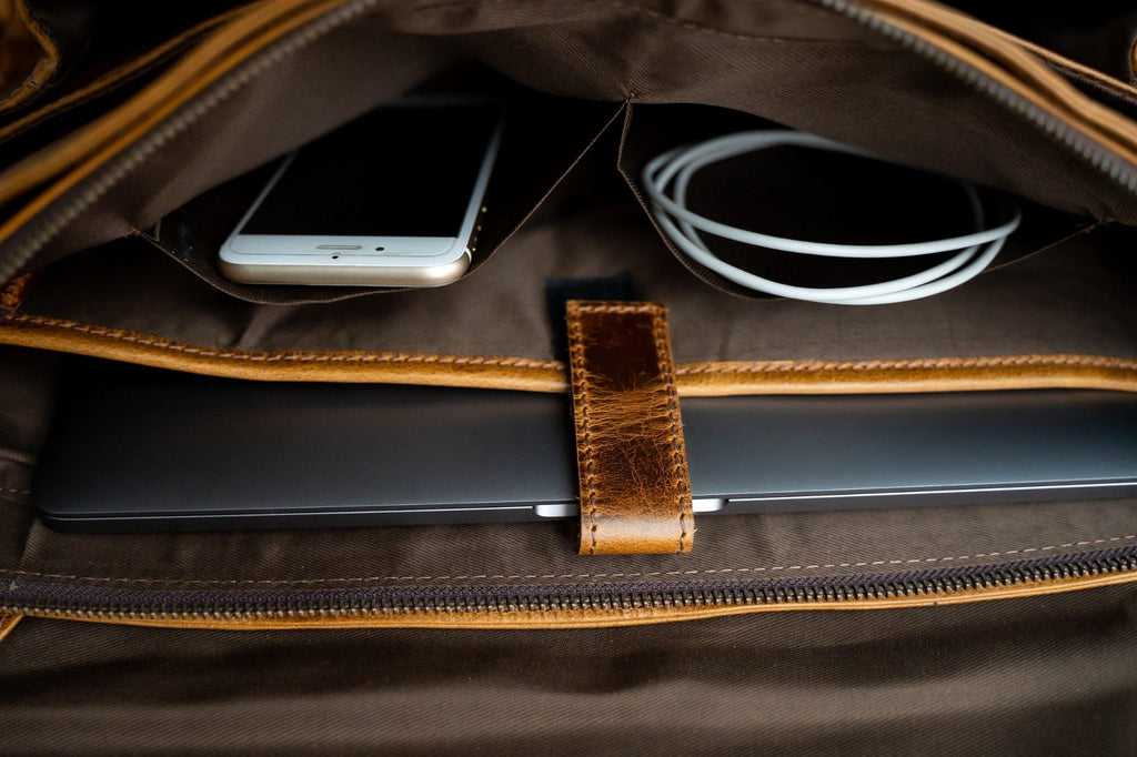Buffalo Leather Messenger Kodiak Leather