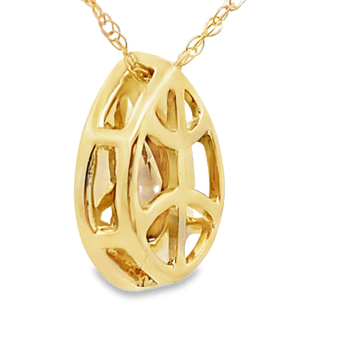.39ct Quartz Diamond Fashion Pendants 10KT Yellow Gold Bids.com