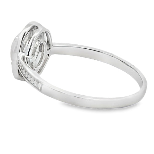 .36ct Opal Diamond Ring 10KT White Gold Bids.com