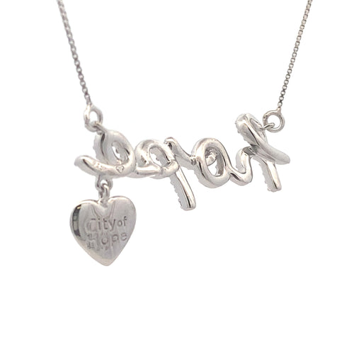 .30ct Diamond Heart Love Pendant Sterling Silver Bids.com