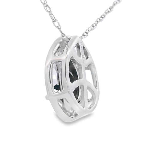 .03ct Onyx Diamond Fashion Pendants 10KT White Gold Bids.com