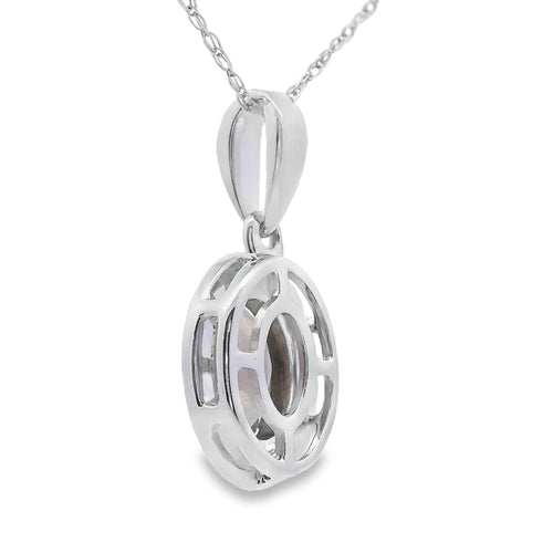 .42ct Quartz Diamond Fashion Pendants 10KT White Gold Bids.com