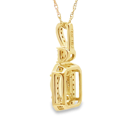 .06ct Opal Diamond Fashion Pendants 10KT Yellow Gold Bids.com