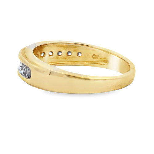 .38ct Diamond Wedding Band Ring 10KT Yellow Gold Bids.com
