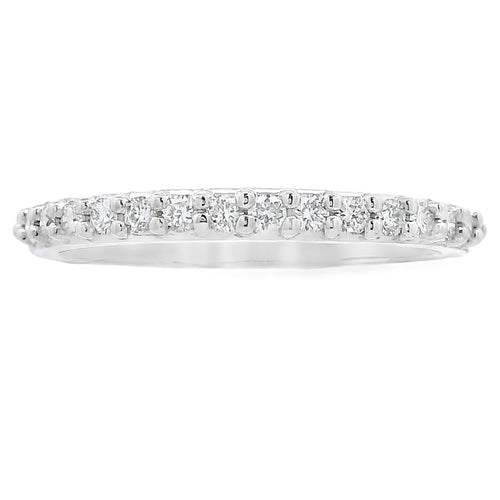 .25ct Diamond Wedding Band Ring 14KT White Gold Bids.com