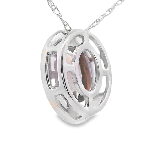 .40ct Quartz Diamond Fashion Pendants 10KT White Gold Bids.com