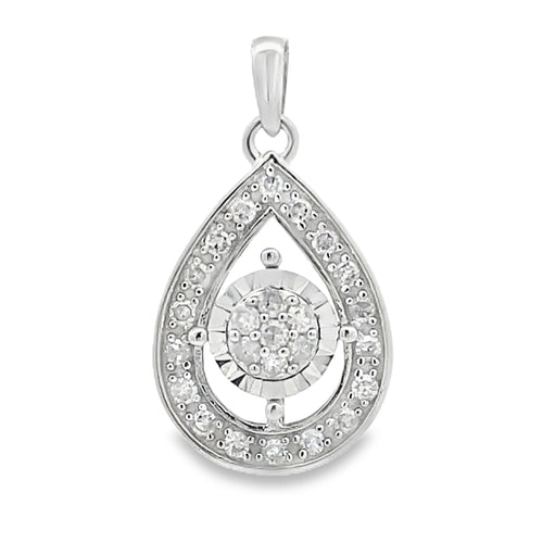 .25ct Diamond Fashion Pendants 10KT White Gold Bids.com