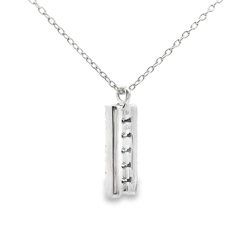 .30ct Sapphire Diamond Fashion Pendants 14KT White Gold Bids.com