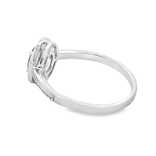 .49ct Emerald Diamond Ring 10KT White Gold Bids.com