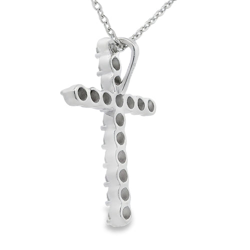 .50ct Cross Religious Pendant Sterling Silver Bids.com