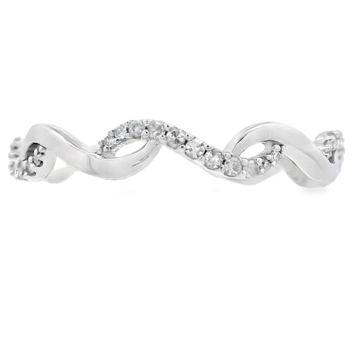.17ct Diamond Wedding Band Ring 14KT White Gold Bids.com