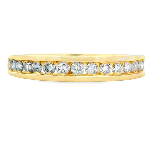 .35ct Diamond Wedding Band Ring 14KT Yellow Gold Bids.com