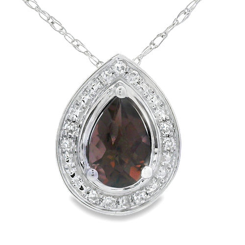 .39ct Quartz Diamond Fashion Pendants 10KT White Gold Bids.com