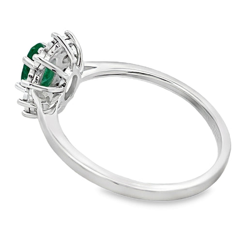 .43ct Emerald Diamond Ring 10KT White Gold Bids.com