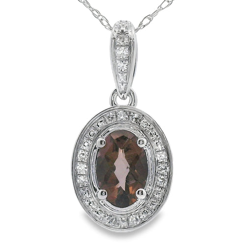 .42ct Quartz Diamond Fashion Pendants 10KT White Gold Bids.com
