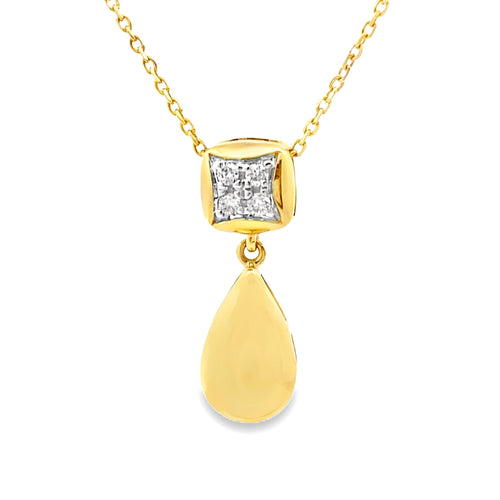 .04ct Diamond Fashion Pendants 10KT Yellow Gold Bids.com