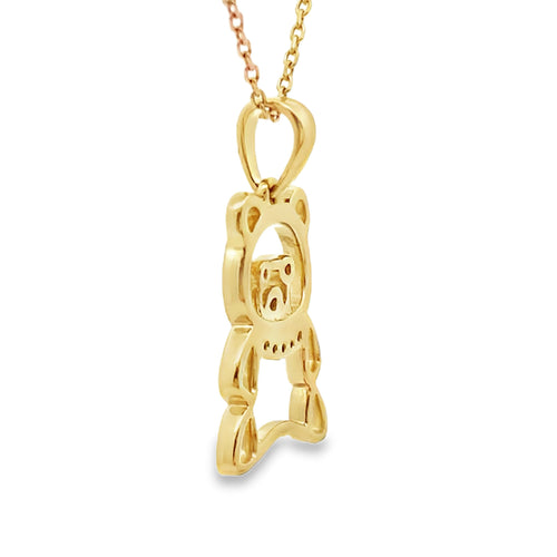 .03ct Diamond Animal Pendant 10KT Yellow Gold Bids.com