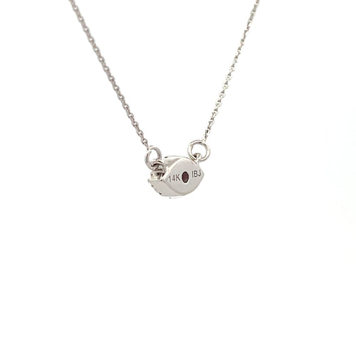 .14ct Ruby Diamond Fashion Pendants 14KT White Gold Bids.com