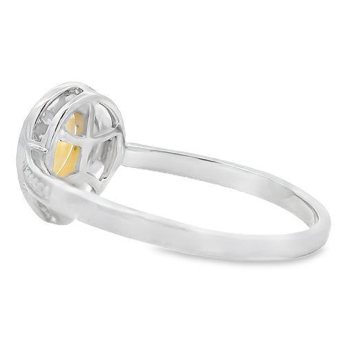 .30ct Opal Diamond Ring 10KT White Gold Bids.com