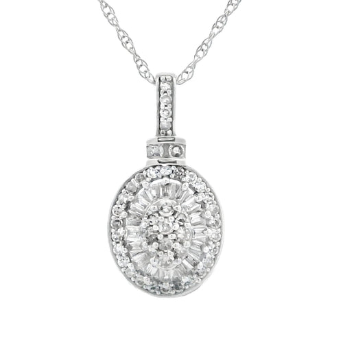 .25ct Diamond Fashion Pendants 10KT White Gold Bids.com