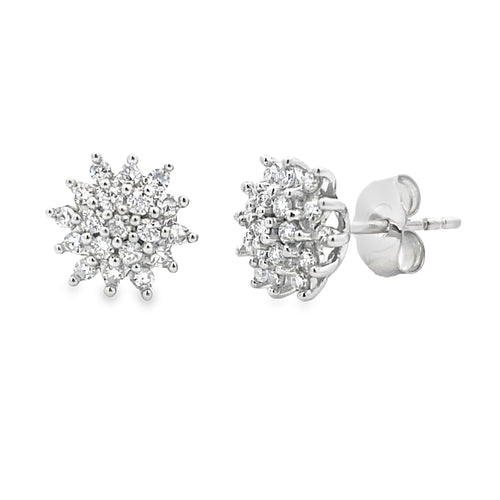 .33ct Lab Grown Diamond Earrings 10KT White Gold Bids.com