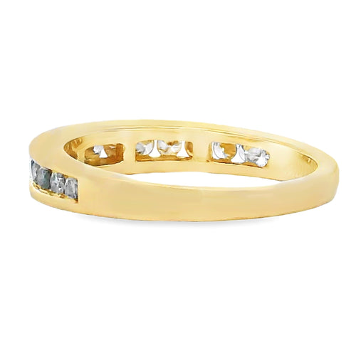 .35ct Diamond Wedding Band Ring 14KT Yellow Gold Bids.com