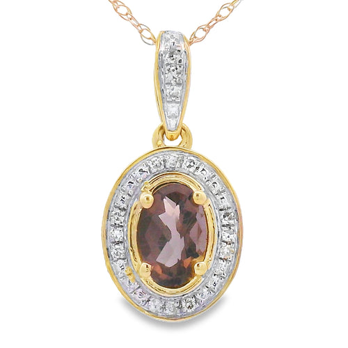 .44ct Quartz Diamond Fashion Pendants 10KT Yellow Gold Bids.com