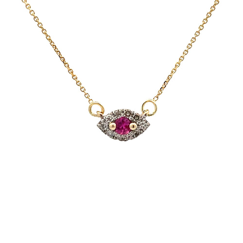 .14ct Ruby Diamond Fashion Pendants 14KT Yellow Gold Bids.com