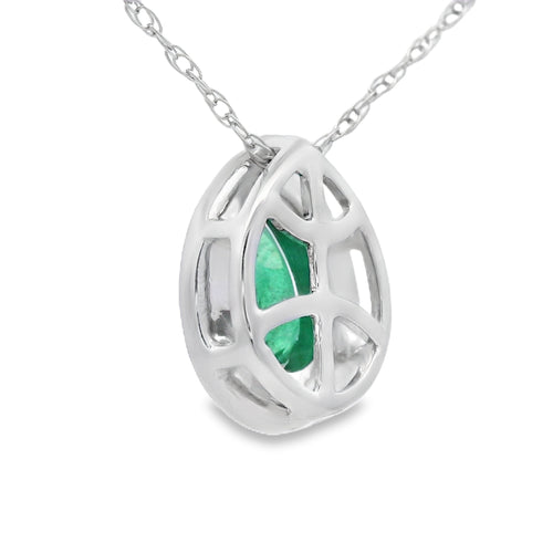 .41ct Emerald Diamond Fashion Pendants 10KT White Gold Bids.com