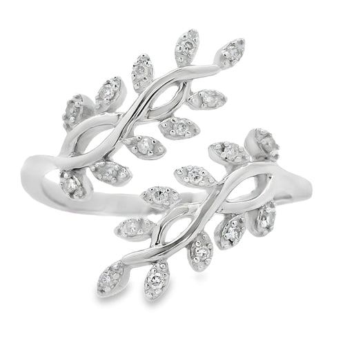 .10ct Diamond Ring Sterling Silver Bids.com