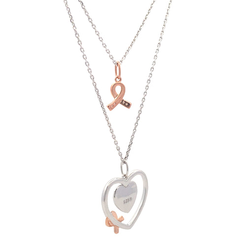 .02ct Diamond Heart Love Pendant Sterling Silver Bids.com