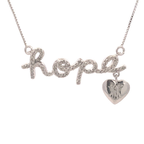 .30ct Diamond Heart Love Pendant Sterling Silver Bids.com