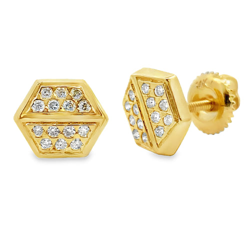 .26ct Diamond Earrings 14KT Yellow Gold Bids.com