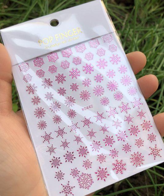 Iridescent Silver Laser Snowflakes 3D Nail Stickers Christmas Self Adhesive Transfer Sliders For Manicures Tips Manicure Woman Decoration Nail Art Nail Ornament Self Adhesive Nail Decals Colorful Nail Sticker Jewelry Design For Nails Sliders Tips