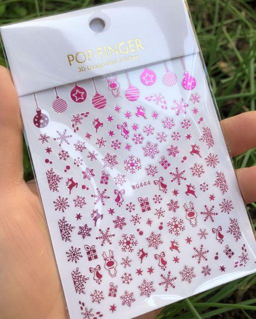 Iridescent Silver Laser Snowflakes 3D Nail Stickers Christmas Self Adhesive Transfer Sliders For Manicures Tips Manicure Woman Decoration Nail Art Nail Ornament Self Adhesive Nail Decals Colorful Nail Sticker Jewelry Design For Nails Sliders Tips