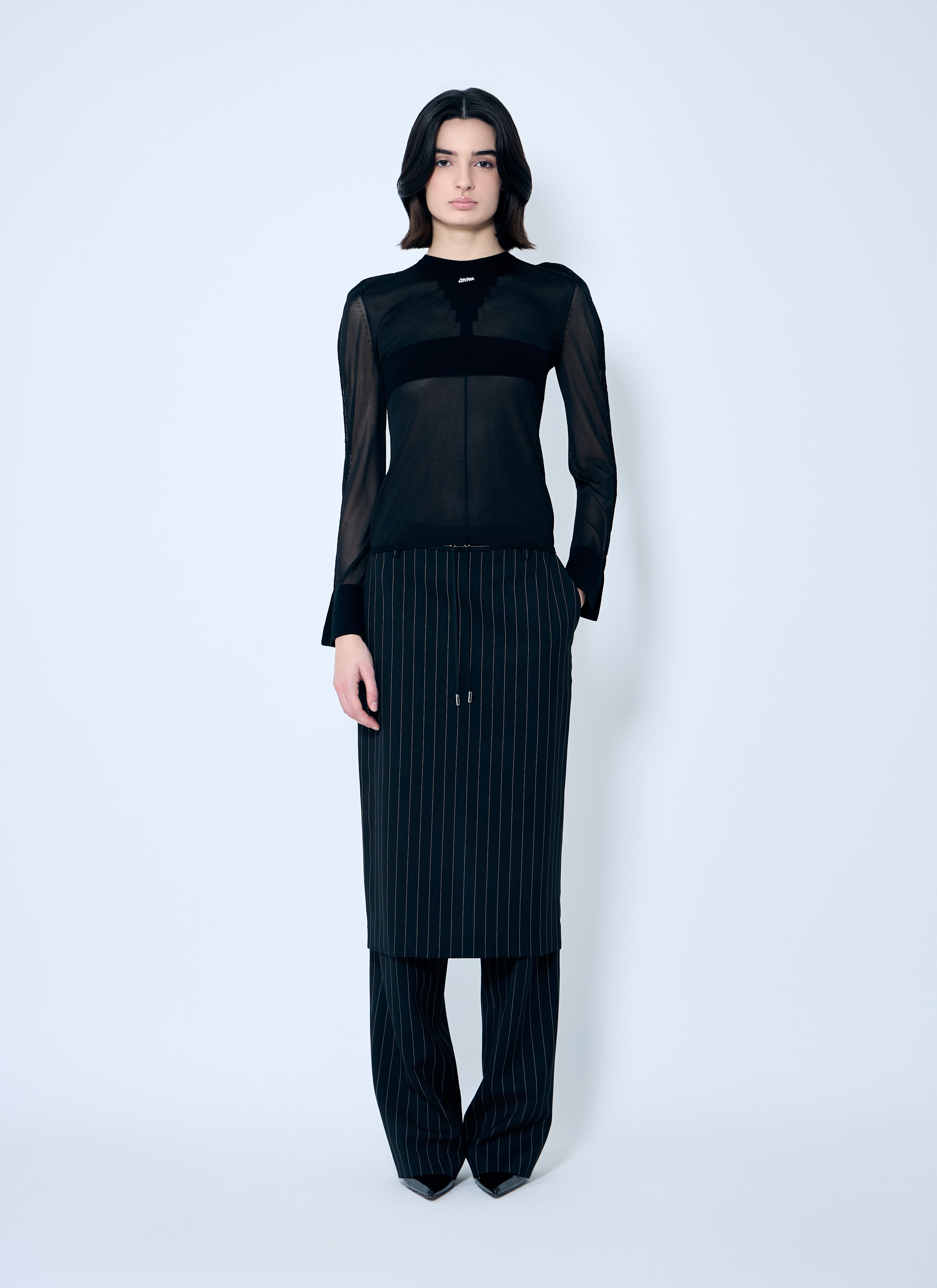 Jean Paul Gaultier Women Open-Knit Sweater