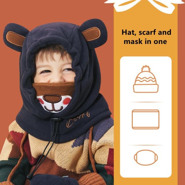 Kids Winter Fleece Warmer Balaclava Cap Thermal Tactical Military Helmet Windproof Full Face Mask Cover Ski Beanies For Boy Girl Women Camouflage Balaclava Face Scarf Mask Sunscreen Dustproof Army Cycling Hunting Fishing Tactical Airsoft Hat Men Women Stevvex