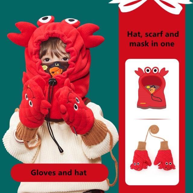 Kids Winter Fleece Warmer Balaclava Cap Thermal Tactical Military Helmet Windproof Full Face Mask Cover Ski Beanies For Boy Girl Women Camouflage Balaclava Face Scarf Mask Sunscreen Dustproof Army Cycling Hunting Fishing Tactical Airsoft Hat Men Women Stevvex