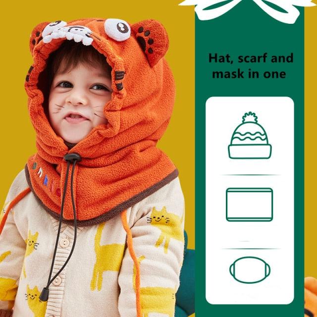 Kids Winter Fleece Warmer Balaclava Cap Thermal Tactical Military Helmet Windproof Full Face Mask Cover Ski Beanies For Boy Girl Women Camouflage Balaclava Face Scarf Mask Sunscreen Dustproof Army Cycling Hunting Fishing Tactical Airsoft Hat Men Women Stevvex