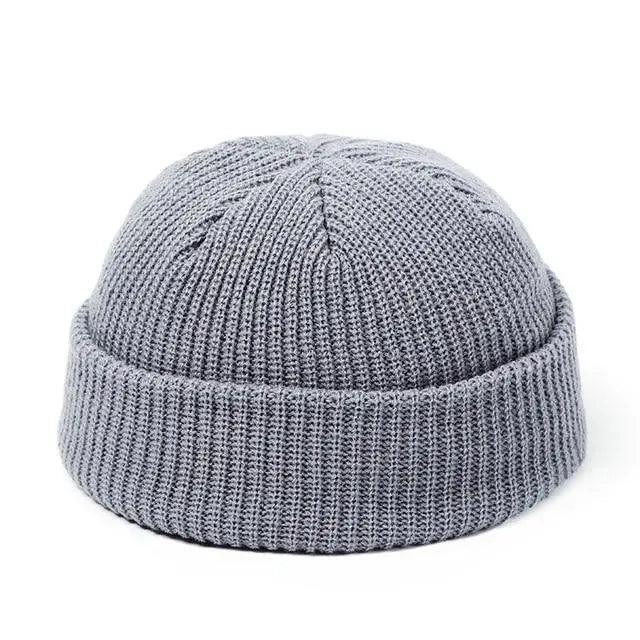 Knitted Hats For Women Men Beanie Hat Winter Stylish  Baggy Melon Cap Fisherman Beanies Hats For Men For Winter Unisex Solid Color Knitted Beanie Hat Warm Brimless Cuff  Sailor Cap Stevvex