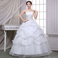 Lace and Beaded Tulle Bride Wedding Dress