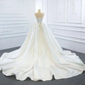 Lace Mermaid Wedding Dress Wears Two Fishtail Train