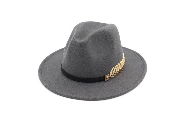 Ladies Luxury Red Fedora Warm Hat Classic Women Fedora Hat Wide Brim Hat Retro Soft Top Hat Vintage Cap Women Fedora Hats With Belt Buckle Stevvex