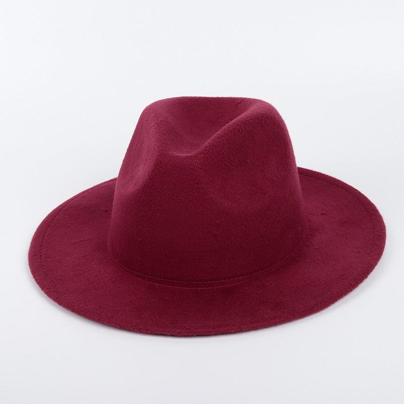 Ladies Men's Cotton Fedora Hat Luxury Fedora Hats Wide Brim Fedora Hats Gentleman Elegant Ladies Winter Autumn Wide Brim Hat UV Protection Hat Party Hats Stevvex