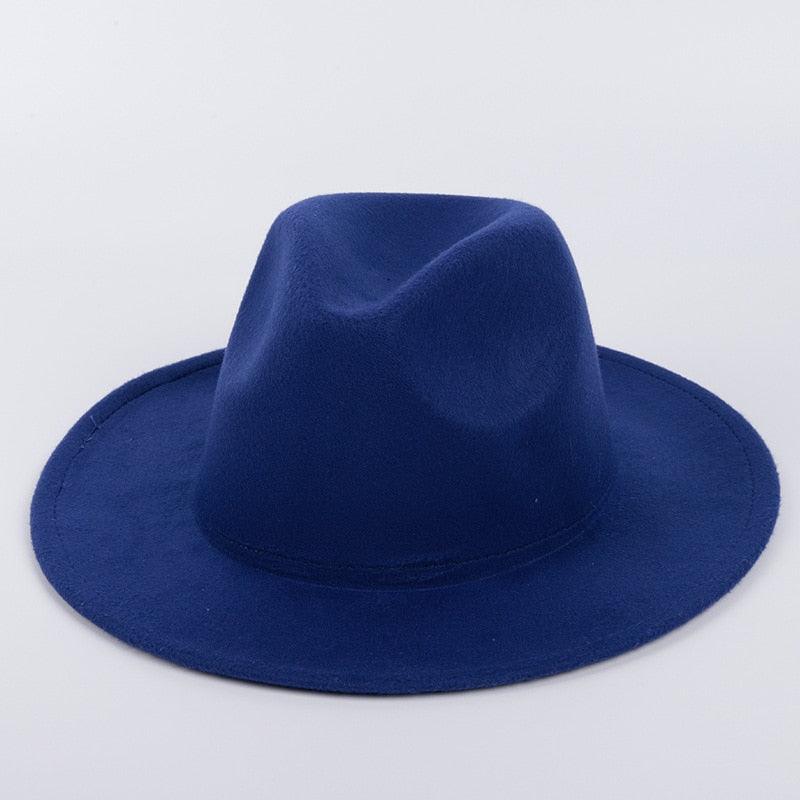 Ladies Men's Cotton Fedora Hat Luxury Fedora Hats Wide Brim Fedora Hats Gentleman Elegant Ladies Winter Autumn Wide Brim Hat UV Protection Hat Party Hats Stevvex