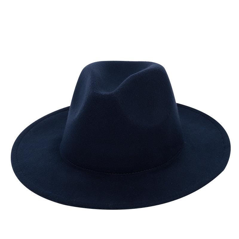Ladies Men's Cotton Fedora Hat Luxury Fedora Hats Wide Brim Fedora Hats Gentleman Elegant Ladies Winter Autumn Wide Brim Hat UV Protection Hat Party Hats Stevvex