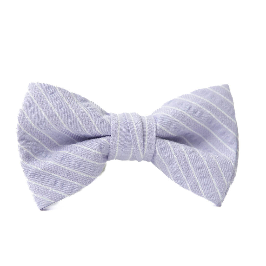 Lavender Stripe - Boys Bow TIe