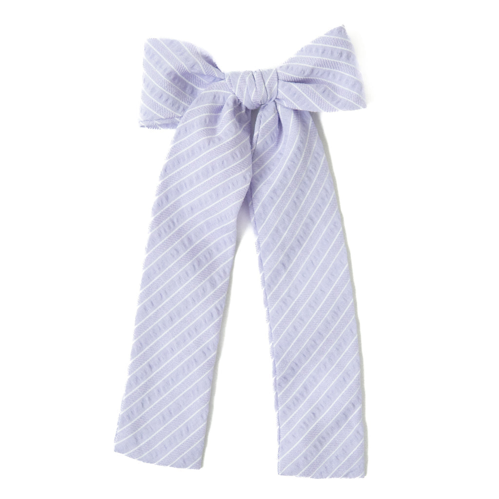 Lavender Stripe - Lady Hair Bow